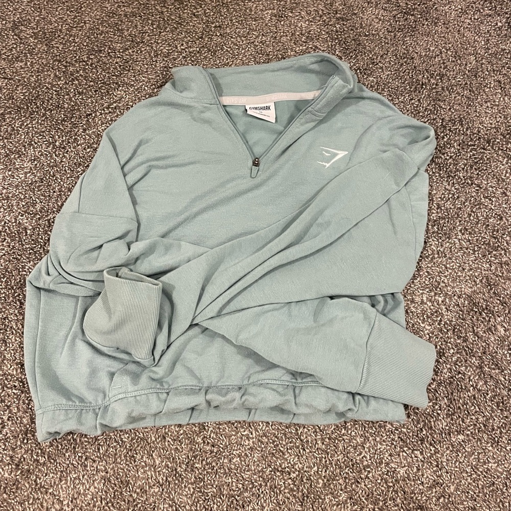 Gymshark Sage Green Quarter-Zip Top
